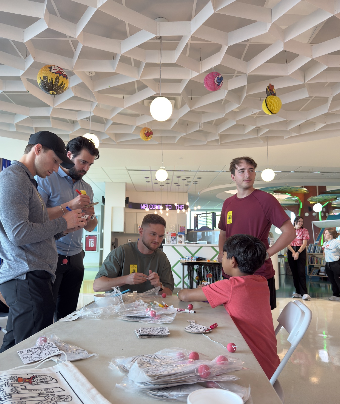 Dawson Gant volunteering at a youth mentorship event